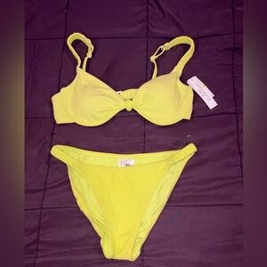 Sanctuary Lime Love Bikini Set Size Medium NWT
